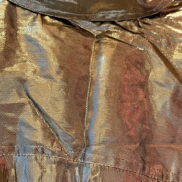 Vintage Marc D’Alcy Paris Metallic Gold Blouse - Picture 10 of 11